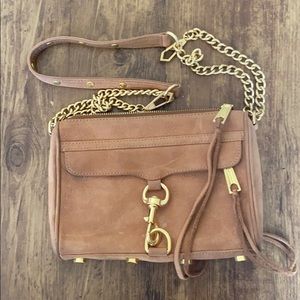 NEW w/o Tags Brown Suede Rebecca Minkoff crossbody